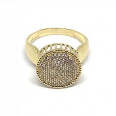 Imagem de Anel de ouro 18k Chuveiro Redondo Grande - Elegancy Joias