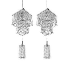 Imagem de Kit 2 Pendentes Clearcrillic + 2 Pendentes Marrycrillic