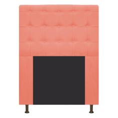Imagem de Cabeceira Estofada Dama 100 Cm Solteiro Com Botonê Coral