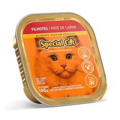 Imagem de Ração Úmida Special Cat Patê Para Gatos Filhotes Sabor Carne 100g