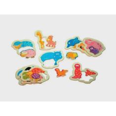 Imagem de Brinquedos Educativos - Quebra Cabeça Mamãe e Filhote 20und