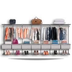 Imagem de Guarda Roupa Closet Aramado Modulado Gaveta mdf 4,30m br