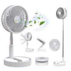 Imagem de Ventilador Portátil Silencioso Dobrável Retrátil Com Bateria Aro 20 Cm