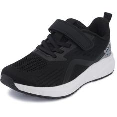 Imagem de BRONAX Tênis infantil pequeno/grande bico largo | Tênis de corrida atlético para meninos/meninas, Preto, 15