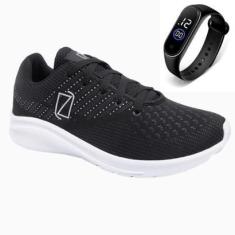 Imagem de Tênis Masculino Esportivo Para Caminhada Academia Treino Dia a Dia + Relógio-Masculino