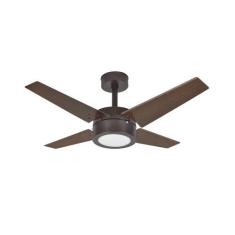 Imagem de Ventilador De Teto Infinity Linea Led 3000K Marrom 4 Pás 110 V + Contr