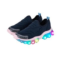 Imagem de Tênis infantil menino bibi luz roller naval sugar 25 ao 32 antiderrapante