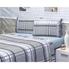 Imagem de Jogo Lençol 4 Peças Cama Viúva 1,88Mx1,28Mx25Cm 100% Algodão