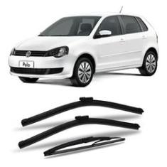 Imagem de Limpador de Parabrisas Volkswagen Polo 2010 a 2015 Dyna Slim Blade Palheta Chuva Kit