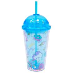 Imagem de Copo com Canudo Unicórnio 450ml - Tasco Inport