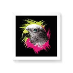 Imagem de Arte Maníacos Quadro Decorativo Papagaio Color - 30x30cm (Moldura em laca )