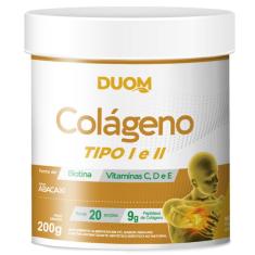 Imagem de Colágeno Tipo I E Ii Em Pó Com Vitaminas 200G Abacaxi - Duom