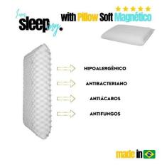 Imagem de Travesseiro Magnetico Ortopédico Extra Macio Anti Ronco - SLEEPING