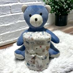 Imagem de Kit Bichinho De Pelucia Com Mantinha Para Bebe Menino - Miguel Baby, U