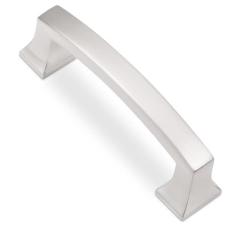 Imagem de BUKOBYHE Pacote com 10 puxadores de armário de 3 polegadas (76 mm) puxadores de armário de cozinha de níquel acetinado escovado puxadores de gaveta de armário sólido