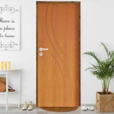 Imagem de Kit Porta De Madeira 210x72cm Batente 14cm Fechadura Stilo Co