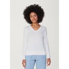 Imagem de Blusão Feminino Básico Manga Longa Em Tricô E Modelagem Slim