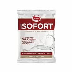 Imagem de Kit 3X: Isofort Whey Isolado Sabor Neutro Vitafor 30g