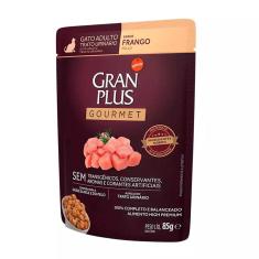 Imagem de Ração Úmida Gran Plus Sachê Gatos Gourmet Trato Urinário Frango 85g