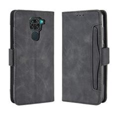 Imagem de Capa com compartimento para cartão para XIAOMI Redmi 10X 4G, capa flip carteira com suporte de couro para XIAOMI Redmi 10X 4G, capa de telefone magnética retrô, capa de telefone carteira com
