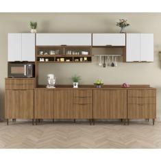 Imagem de Cozinha Completa Paris 13 pt 8 gv Nogal e Branca