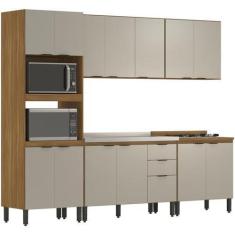 Imagem de Cozinha Modulada 5 Peças Fhr001 Amendola Nude Prime Tx Demobile - Demó