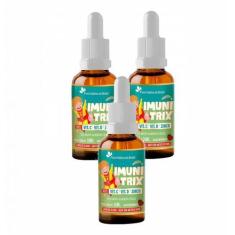 Imagem de 3x Imunitrix- Vitamina C- Vitamina D- Zinco- 30ml- Morango - Flora Nat