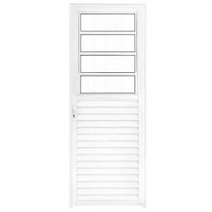 Imagem de Porta Basculante 210x80 Linha 25 Vidro Boreal  - Jr esquadrias preço j