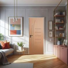 Imagem de Porta de Madeira Maciça 210cmx60cm Angelim - JB Portas