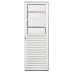 Imagem de Porta de Alumínio Branco Basculante Hale Esquadrias - Lado Direito - 2