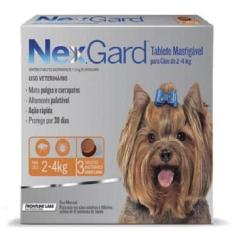 Imagem de NexGard    11,3 mg - Cães de   2 a 4 Kg cx com 3 tabletes - Merial