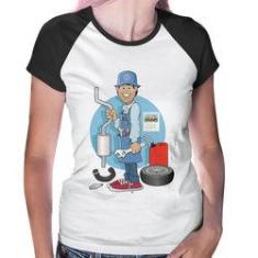 Imagem de Baby Look Raglan Mecânico - Foca Na Moda