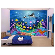 Imagem de Papel De Parede Infantil Vida Marinha Raia  Azs135