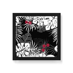Imagem de Arte Maníacos Quadro Decorativo Folhas Floresta - 50x50cm (Moldura em laca )