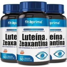 Imagem de 3 Luteína 20Mg + Zeaxantina 3Mg Vitaminas A C E Zinco 60Cps - Fitoprim