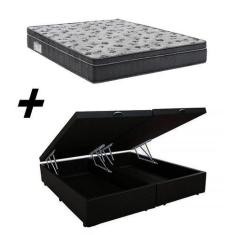 Imagem de Cama Box Baú Queen + Colchão Ortobom Iso 1.0.0 Ortopillow D33 68X158x1