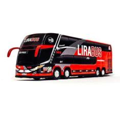 Imagem de Brinquedo Miniatura De Ônibus Viação Lira Bus 1800 Dd G7 - Rodoviário