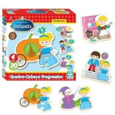 Imagem de Quebra Cabeça Progr 30 Peças Cinderela - Nig