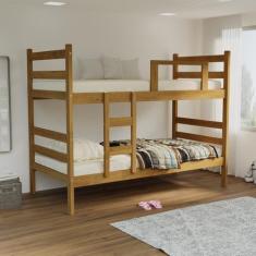 Imagem de Beliche Rústica Mel 100% Madeira Maciça Cera Mel - Móveis Meneghetti