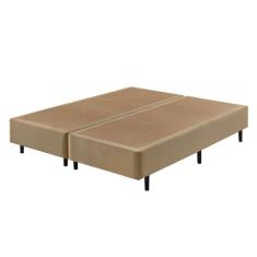 Imagem de Base Box Somiê King ECO Veludine Liso 40x193x203cm Ecoflex Bege