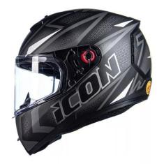 Imagem de Capacete Peels Icon 23 Fast Preto Fosco Branco, 56
