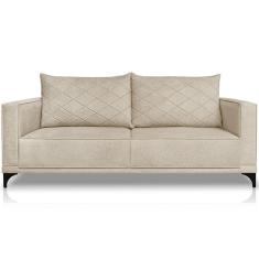 Imagem de Sofa Nori 2 Lugares Pes De Ferro 160cm Linho Boucle 3301 Ezz
