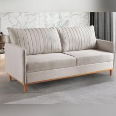 Imagem de Sofá Fixo 2 Lugares Living Persa Linho - House Deccor