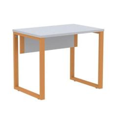 Imagem de Mesa Escritório P25 TUB Pandin 90 cm (Larg) Tampo MDP Cinza Pé Aço Tub