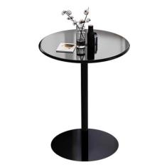 Imagem de Mesa de bar moderna de bistrô, mesa de coquetel de bistrô, mesas de bar redondas de metal de 60 cm, mesas de canto pequenas para casa, escritório, sala de jantar e cozinha