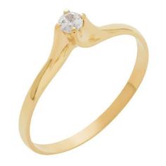 Imagem de Anel de Ouro 18k Solitário Tazza Diamante de 3mm - Meu Anel