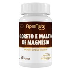 Imagem de Cloreto E Malato De Magnésio 550Mg 90 Cáps.  Apisnutri - Sv