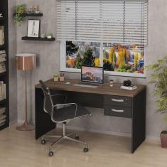 Imagem de Mesa De Escritório Escrivaninha 140x60cm com Gaveta