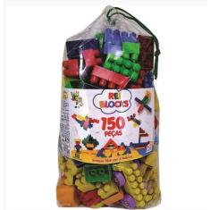 Imagem de Blocos De Montar Educativo 150 Peças - Rei Blocks