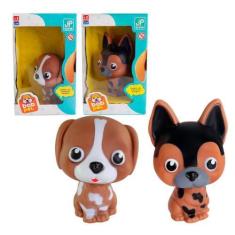 Imagem de Cachorrinho Bob Pet Na Caixa Brinquedo Infantil Miniatura - Jp Brink